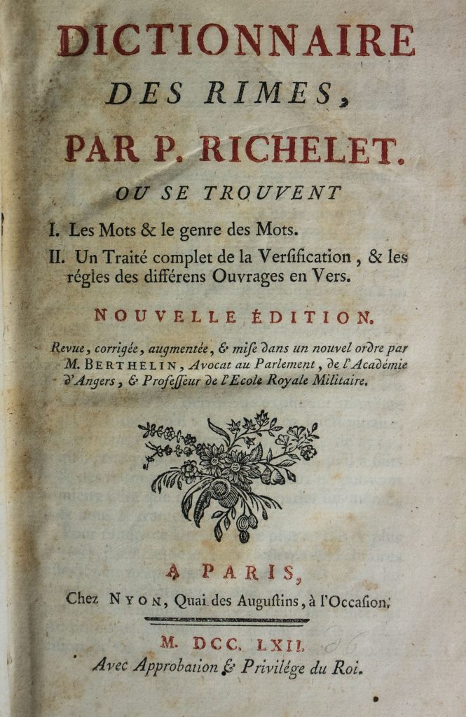 Dictionnaire Des Rimes Le Dicopathe