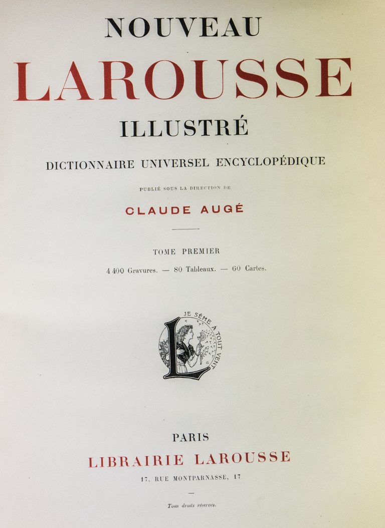 Le Larousse Pour Tous 2 Volumes Petit hommage aux illustrateurs du Larousse d'antan - Le Dicopathe