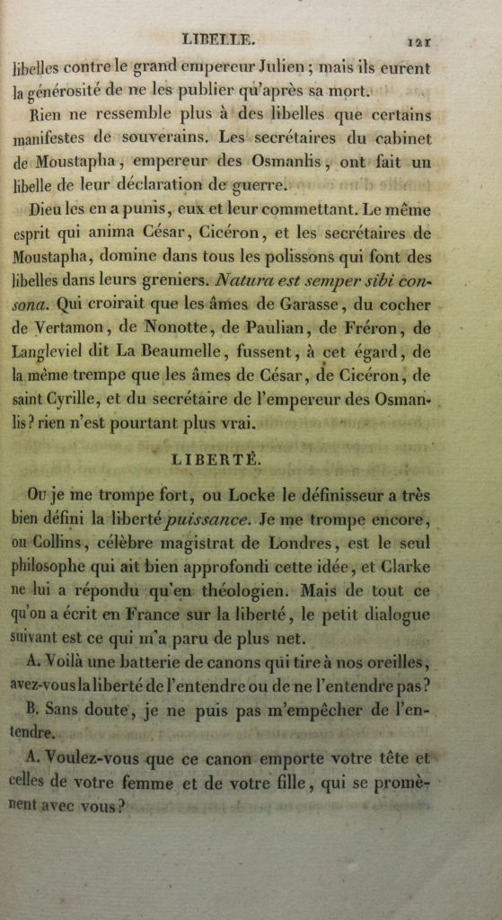 Dictionnaire philosophique (Le) Le Dicopathe