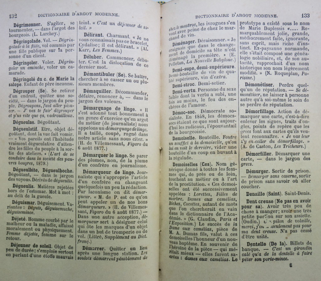Brancher le sens de l’argot