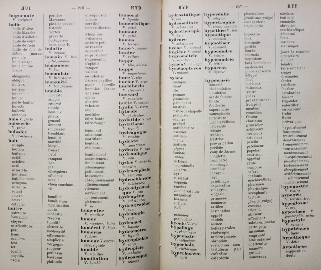 Dictionnaire Des Idées Suggérées Par Les Mots En Ligne
